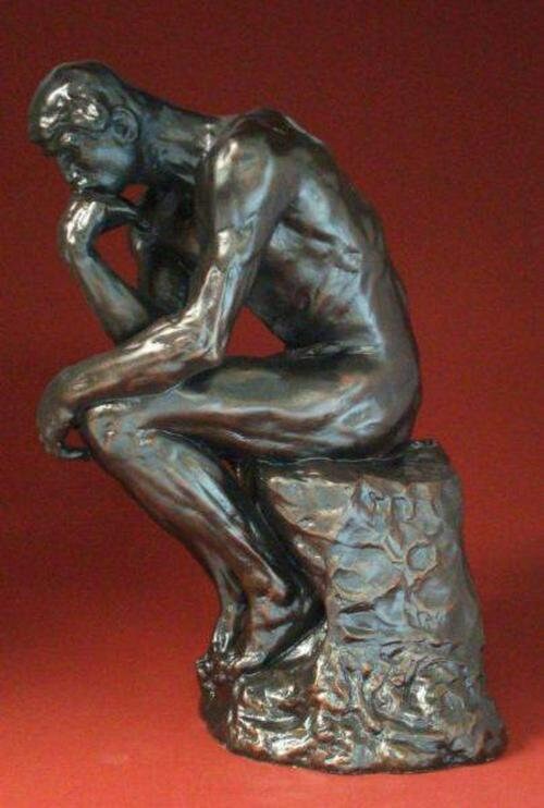 The thinker bronze figure 14 cm (auguste rodin) anniversary gift home decor