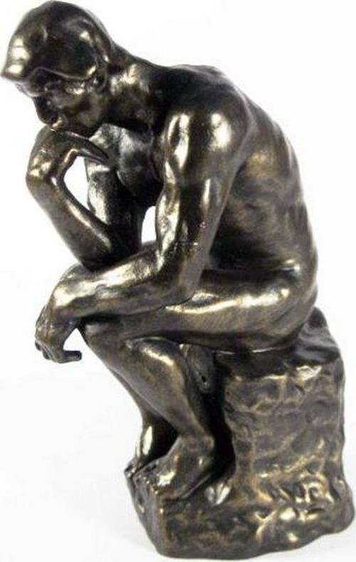 The thinker bronze figure 14 cm (auguste rodin) anniversary gift home decor