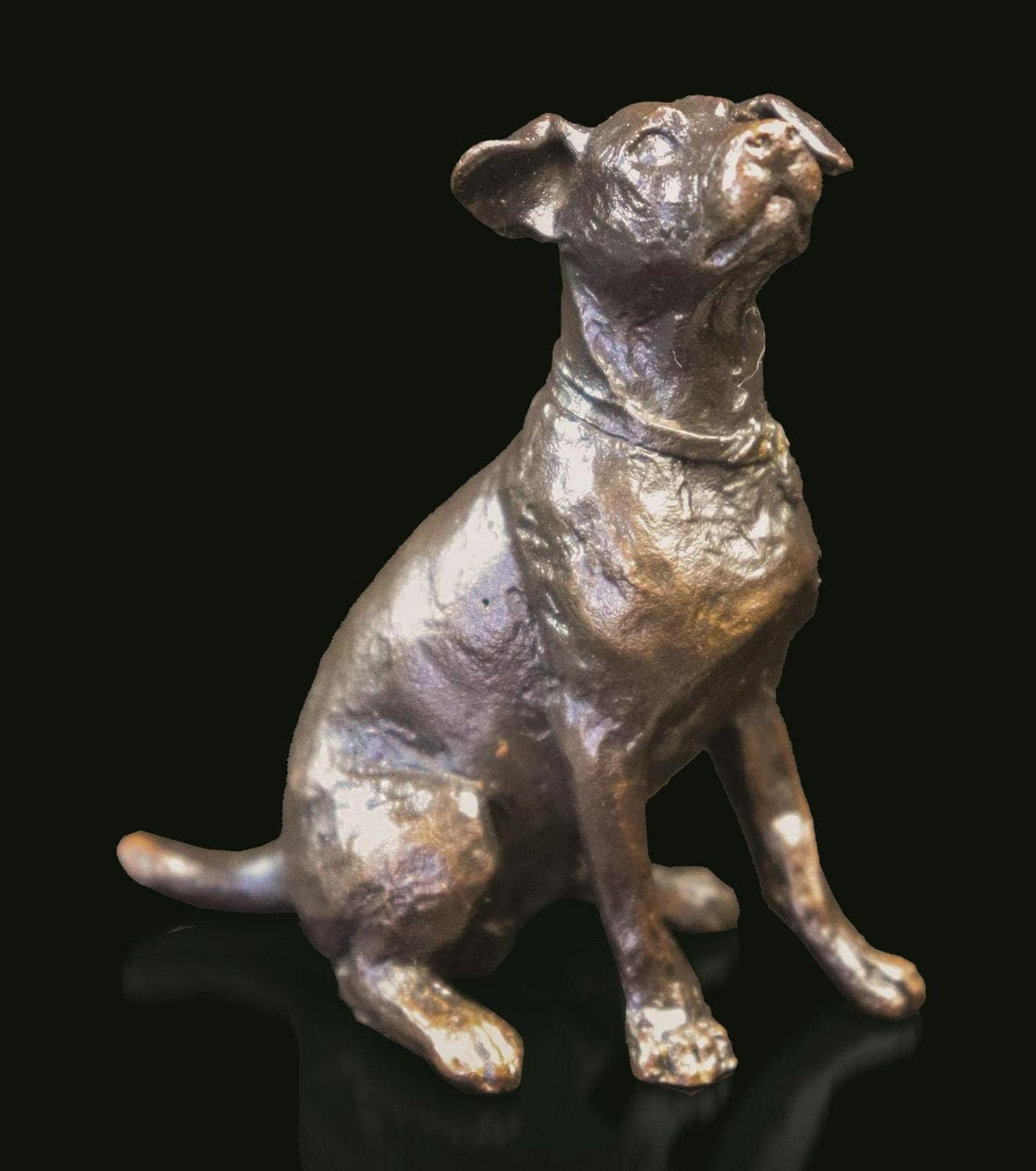 Jack russell small bronze figurine (limited edition) michael simpson dog sculpture home decor