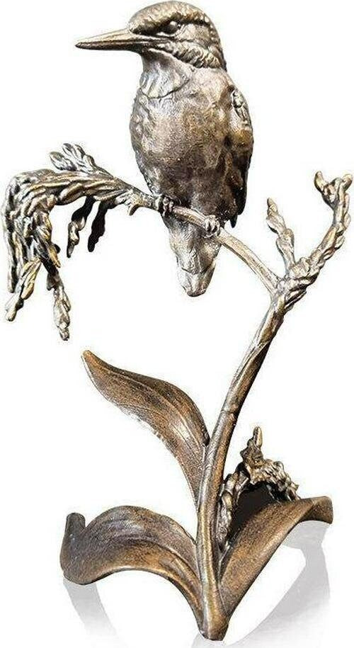 Waterside kingfisher small bronze figurine (limited edition) dean kendrick bird sculpture home decor