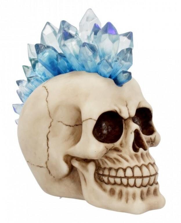 Crystal Hawk Skull Ornament Light Feature halloween decor birthday gift
