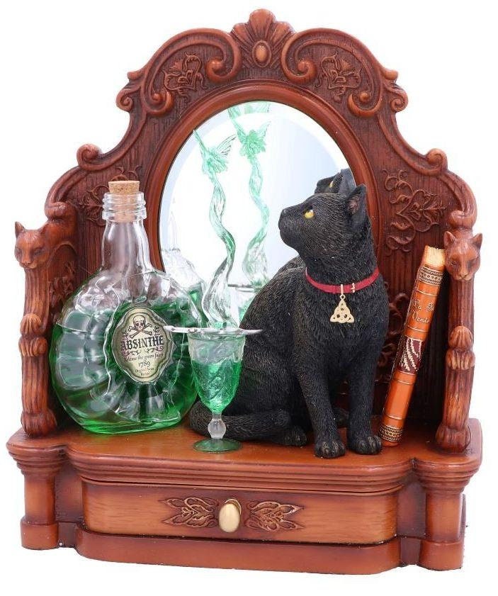 Absinthe Cat and Green Fairy Figurine Witchcraft decor