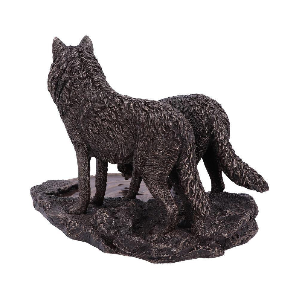 Warriors of winter wolf bronze figurine (lisa parker)