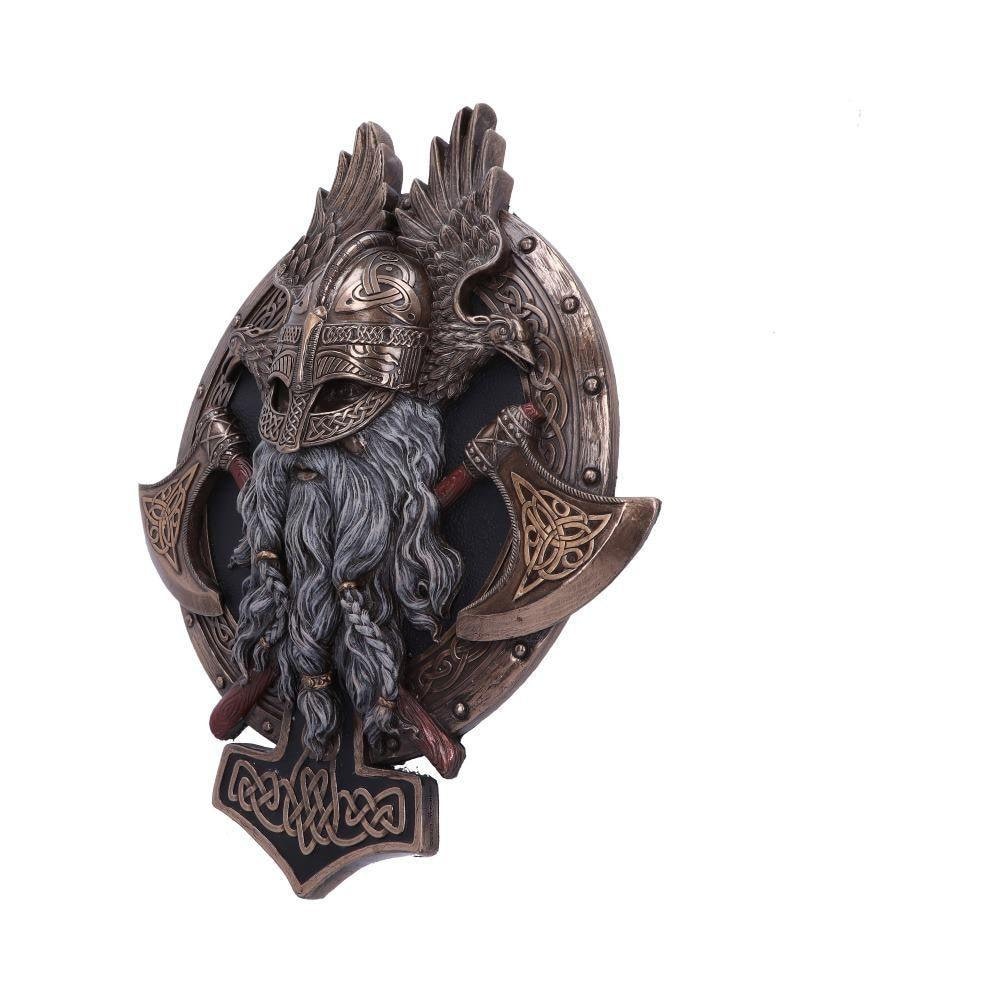 For valhalla viking bronze wall plaque anniversary gift home decor