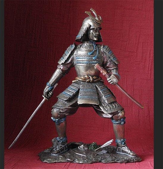Samurai ready for battle figurine anniversary gift home decor