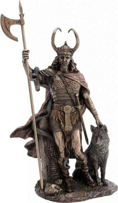 Loki bronze statue 35cm anniversary gift home decor