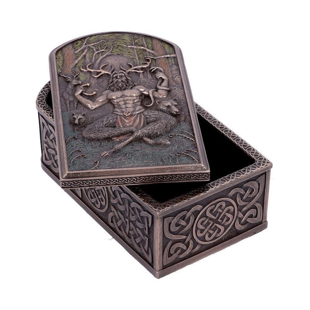 Cernunnos horned god trinket box anniversary gift home decor