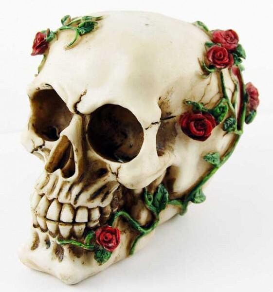 Skull and Roses Ornament home decor birthday gift
