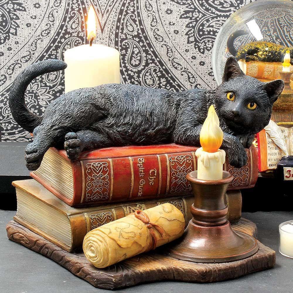 The Witching Hour Cat Figurine (Lisa Parker) 19cm Halloween decor