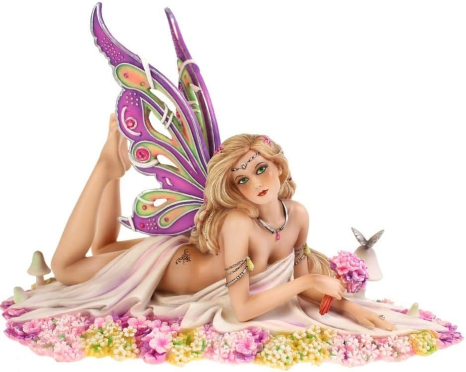 Jewelled Fairy Petalite Figurine Anniversary gift home decor