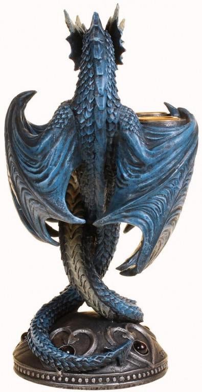 Dragon Heart Twin Candle Stick (Anne Stokes) wedding gift home decor