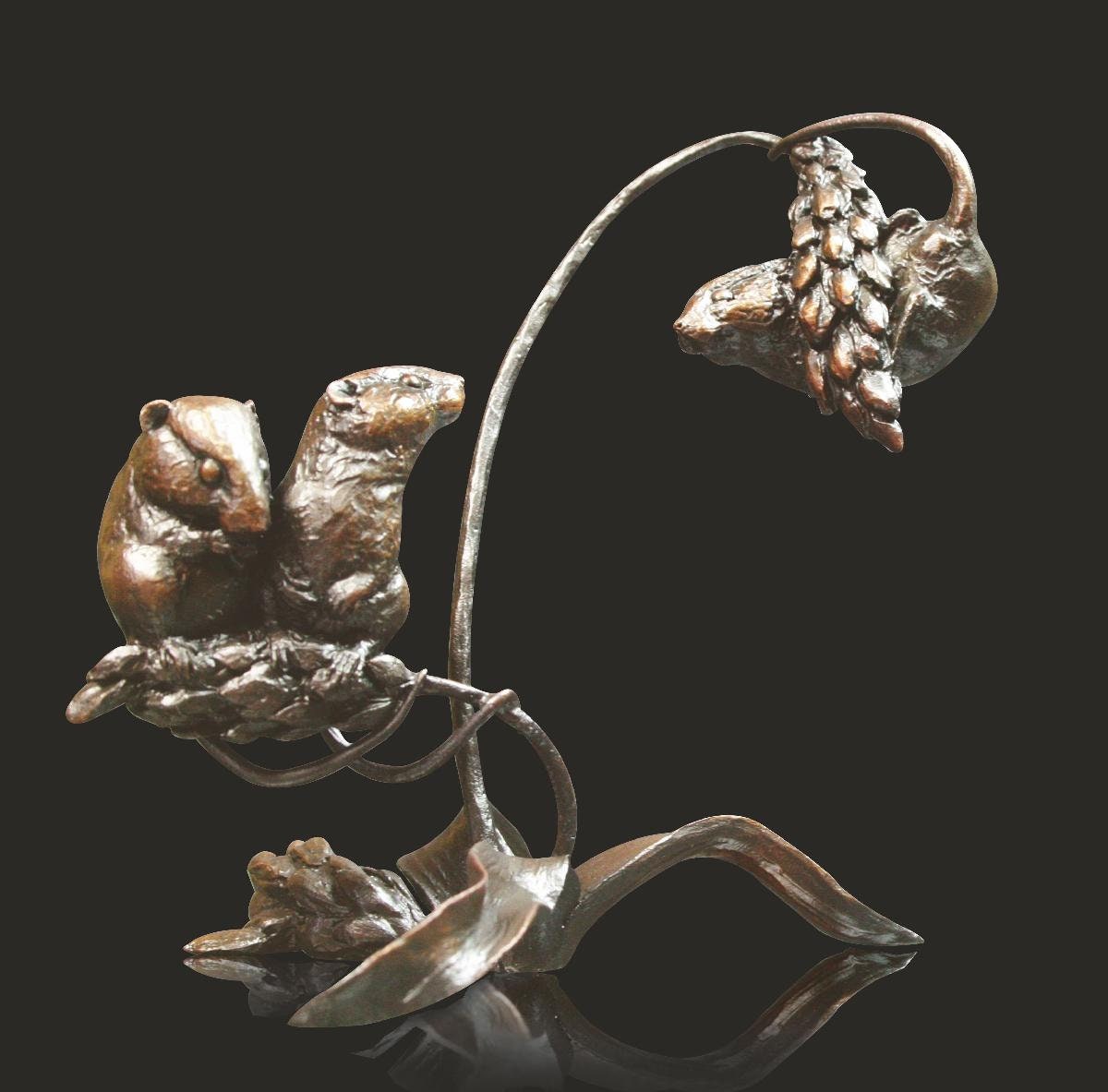 Twos Company - Michael Simpson (Limited Edition Foundry Bronze Sculpture) mouse figurine home decor wedding gift
