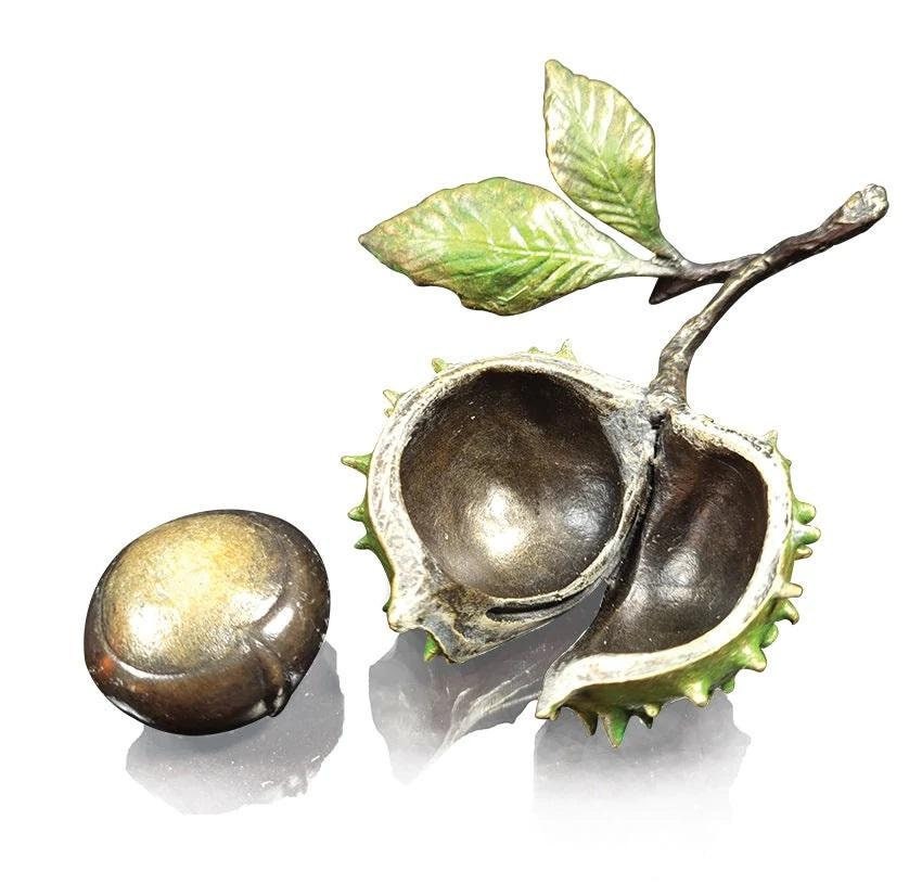 Conker removable conker bronze sculpture (limited edition) dean kendrick nature trail home decor anniversary gif