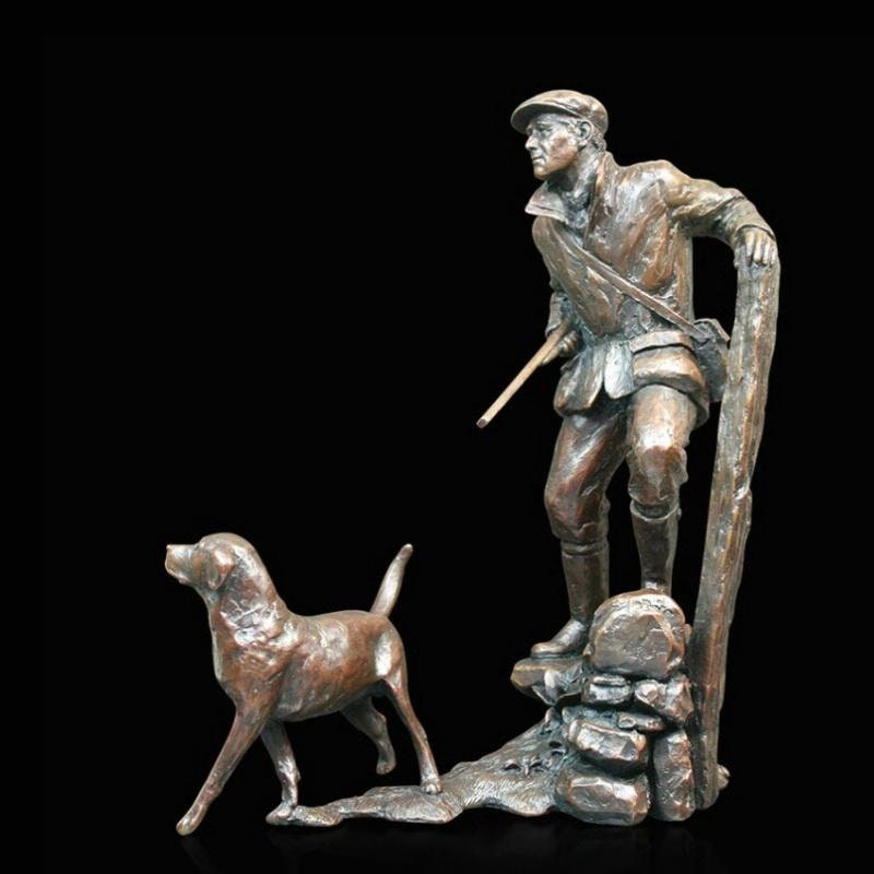 Clear Skies - Michael Simpson (Solid Bronze Sculpture) hunting figurine home decor wedding gift