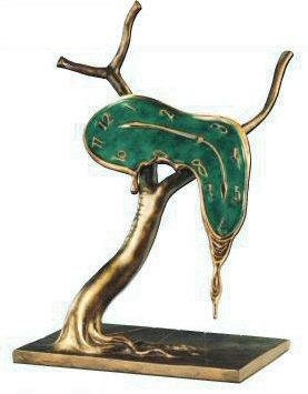 Profile of Time - Salvador Dali (Solid Bronze Sculpture) home decor luxury gift
