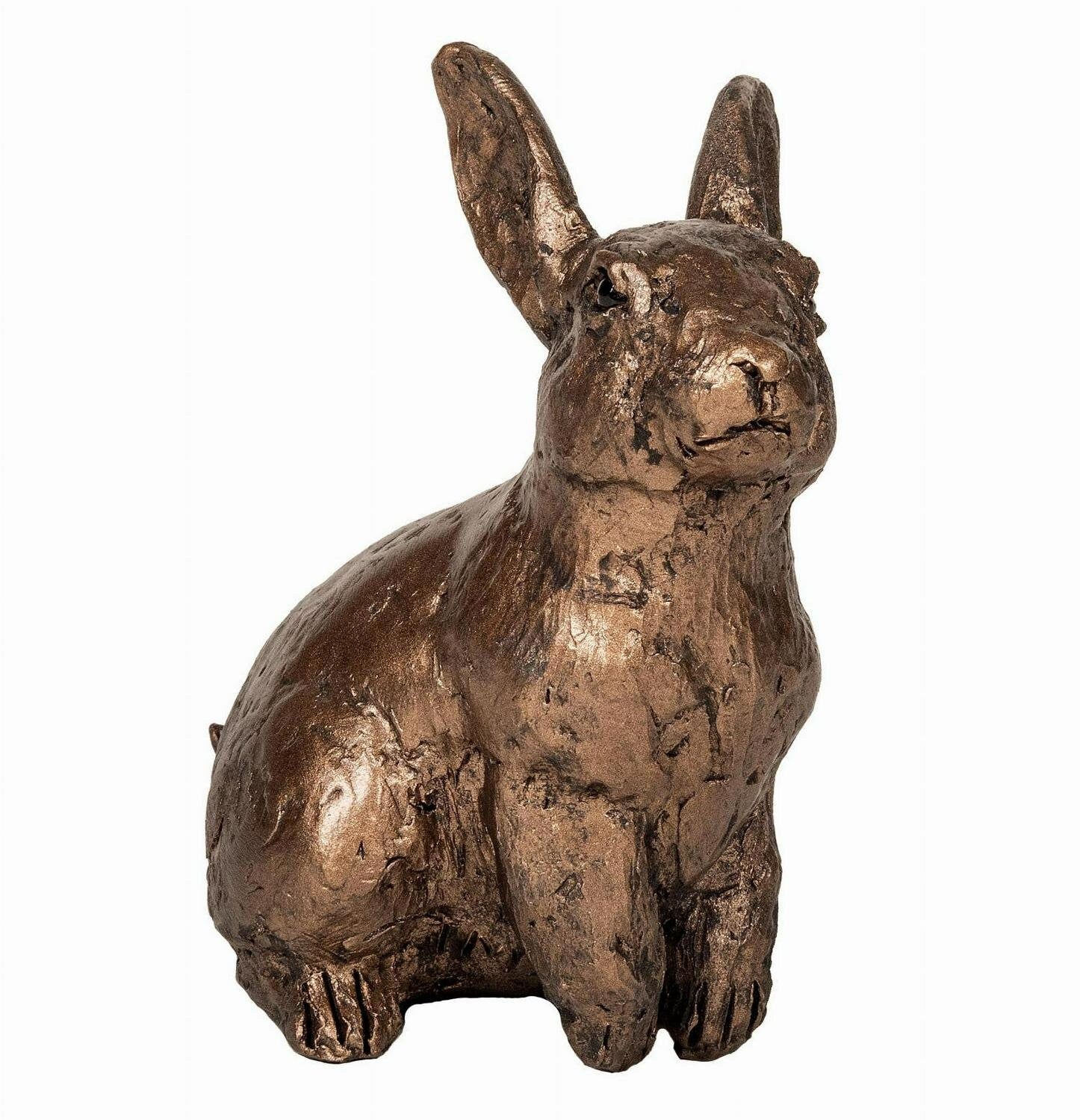 Rabbit alert bronze sculpture thomas meadows home decor anniversary gift