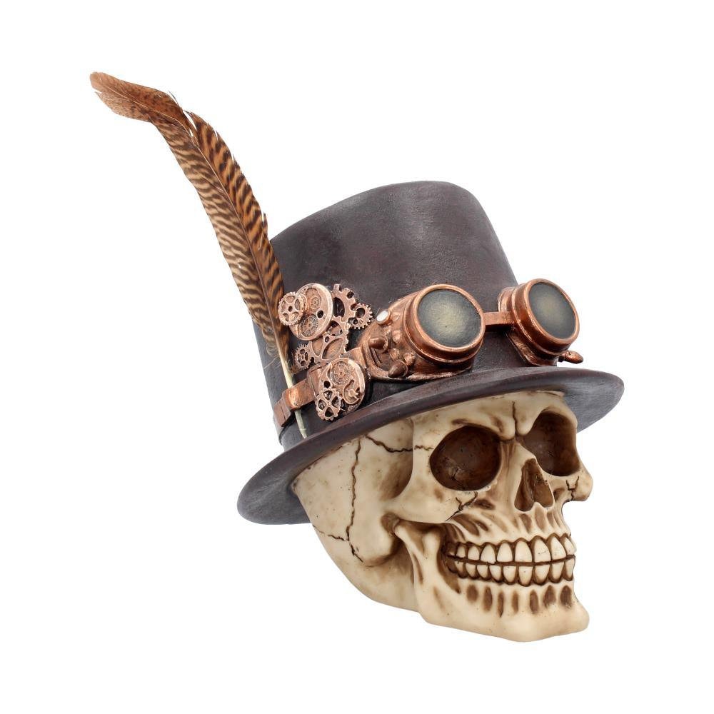 The Aristocrat steampunk alternative skull figurine shelf decor birhday gift