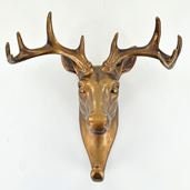 Deer bronze effect wall coat hook home decor birthday gift