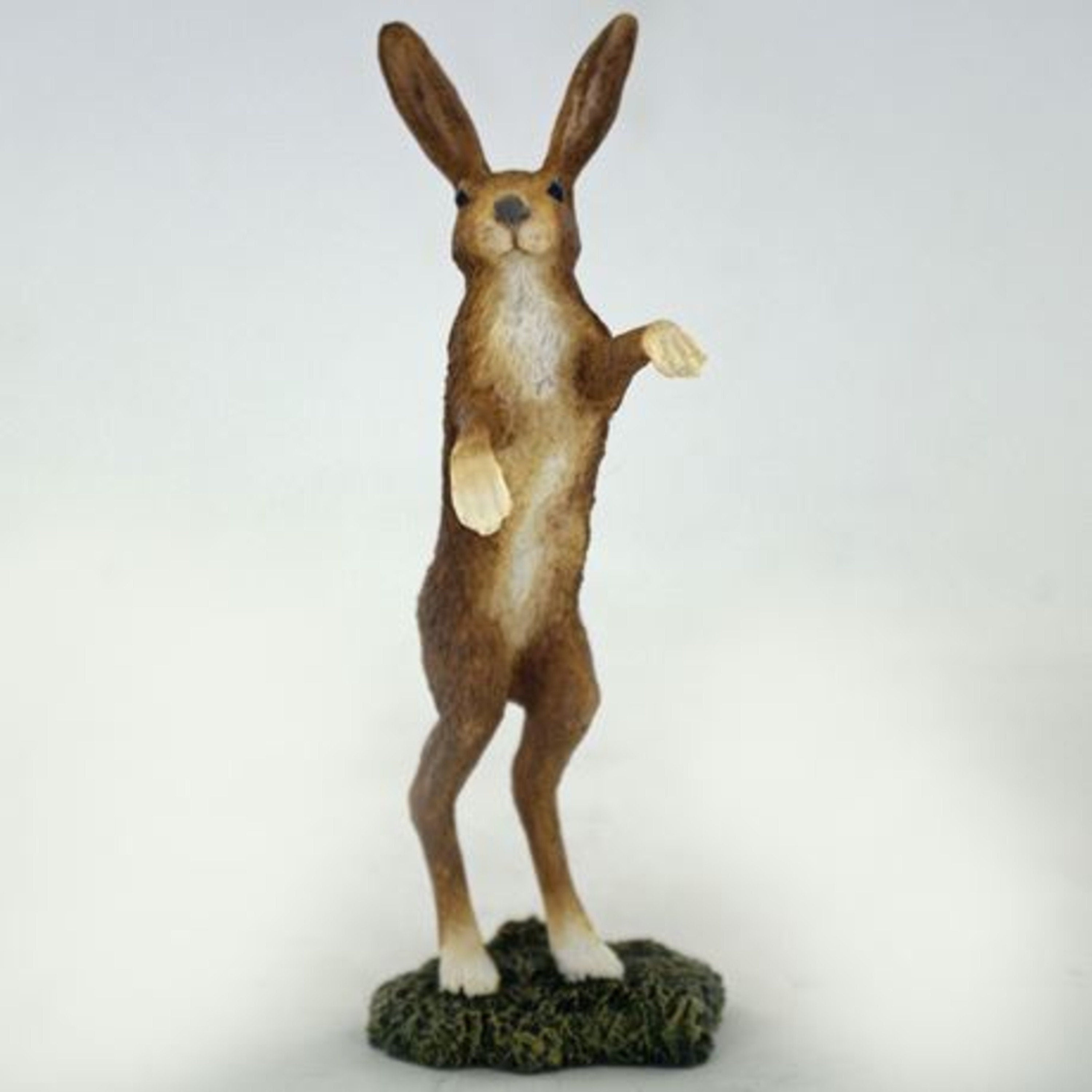 Funny BOXING HARE Ornament Home Decor Easter Gift