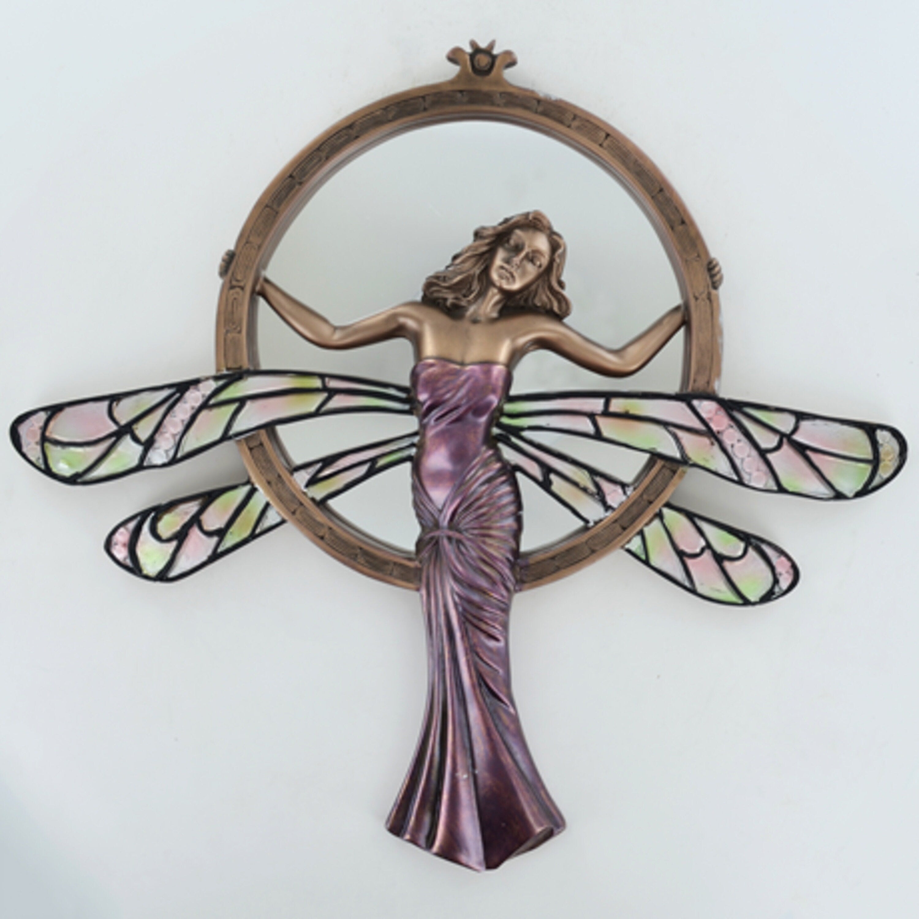 Lady Dragonfly Wall Plaque Fairy Garden and Home Decor