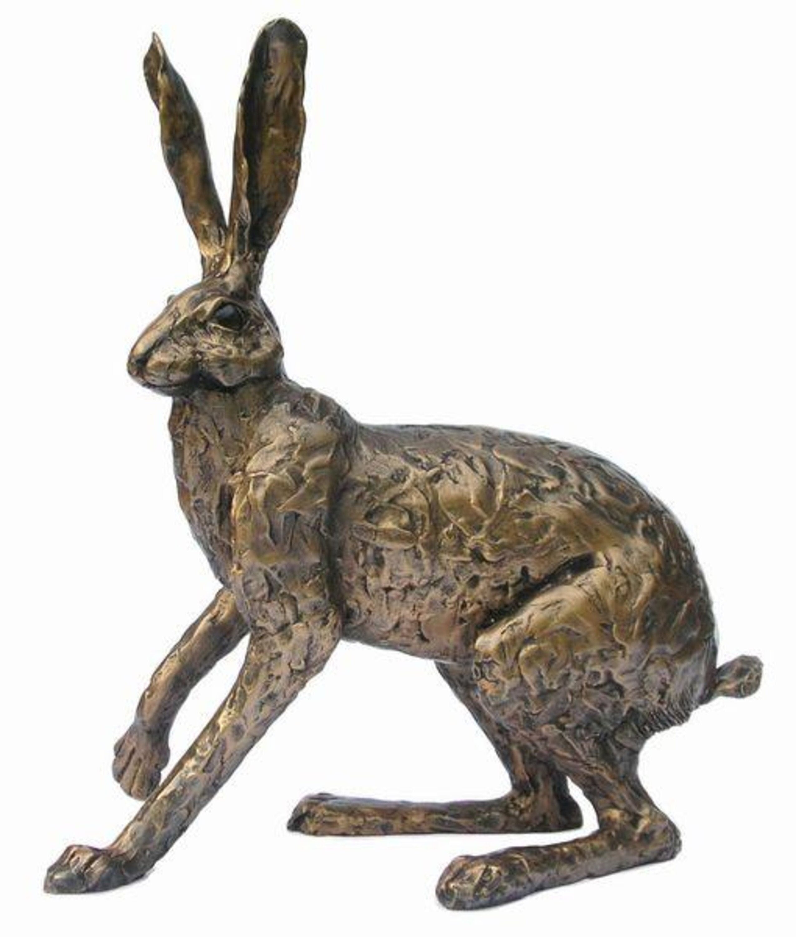 Startled Hare by Paul Jenkins (Frith Sculpture) Bronze Ornament