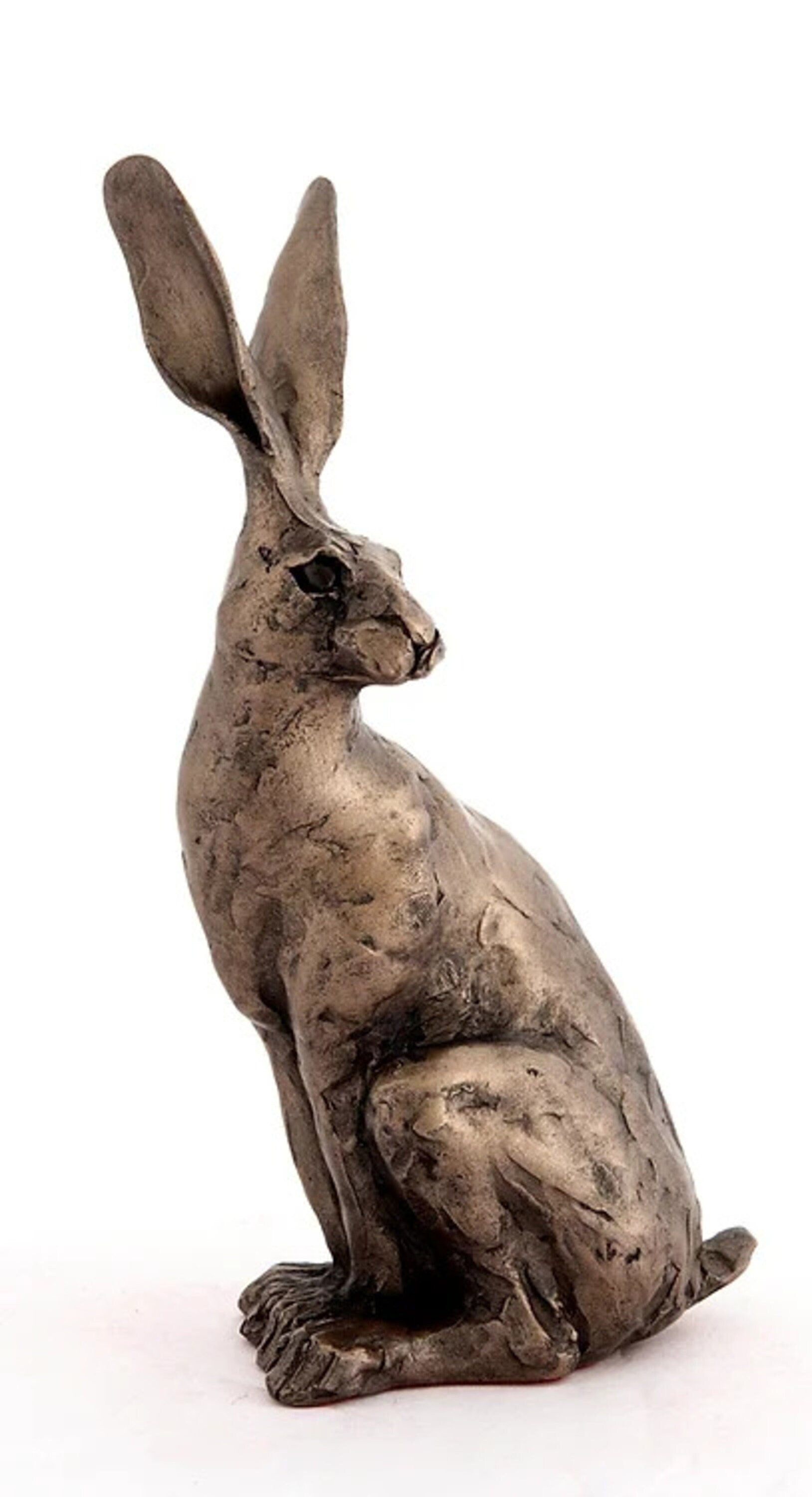 Sitting Hare - small bronze ornament home decor birthday gift