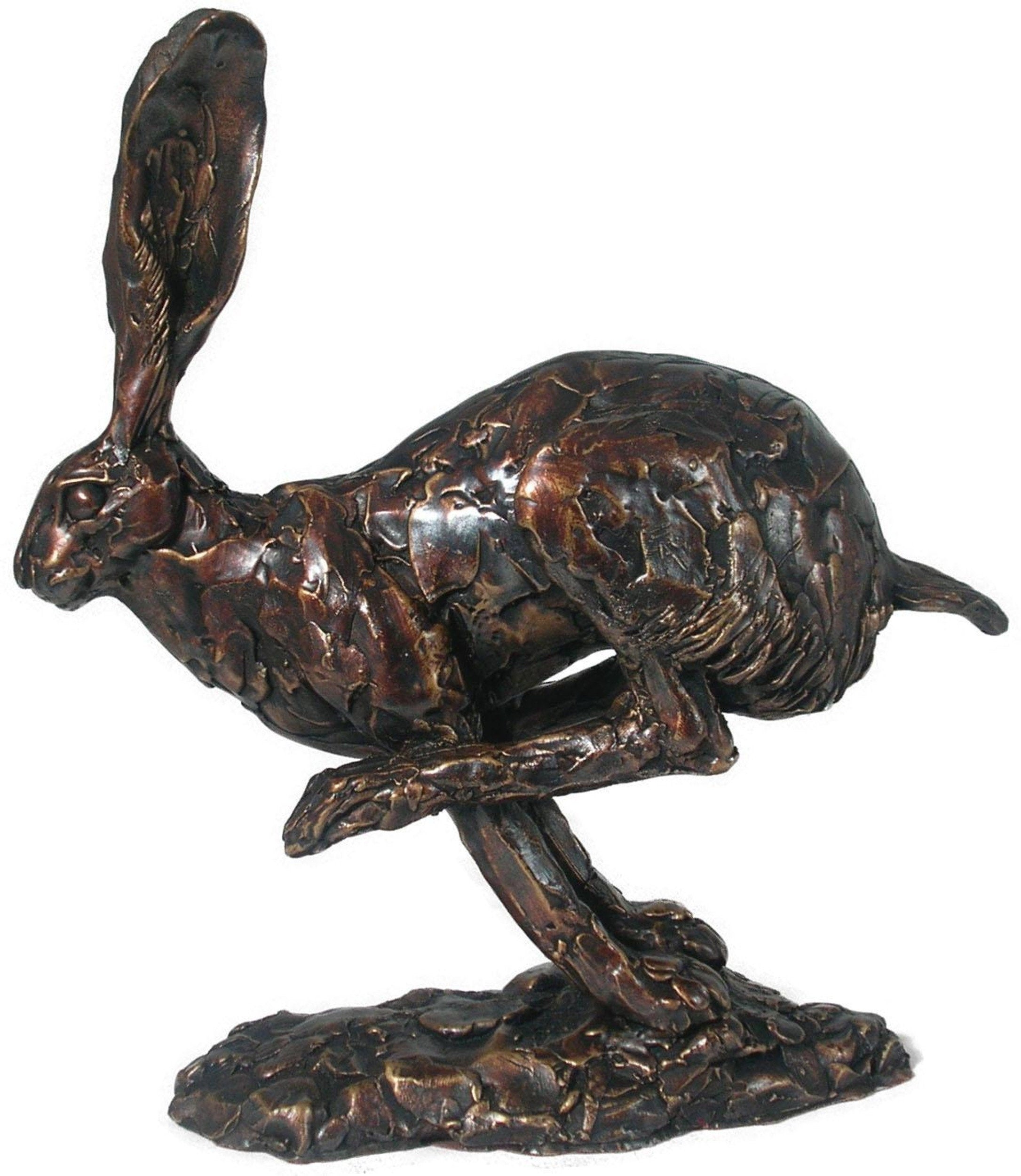 Running Hare by Gary Jones (Frith Sculpture) Premier Finish Collection Bronze Ornament Home Decor
