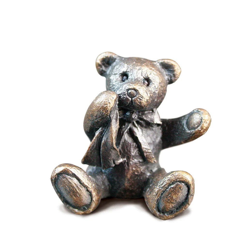 Richard Cooper Teddy Neville Penny Bear Bronze Miniature
