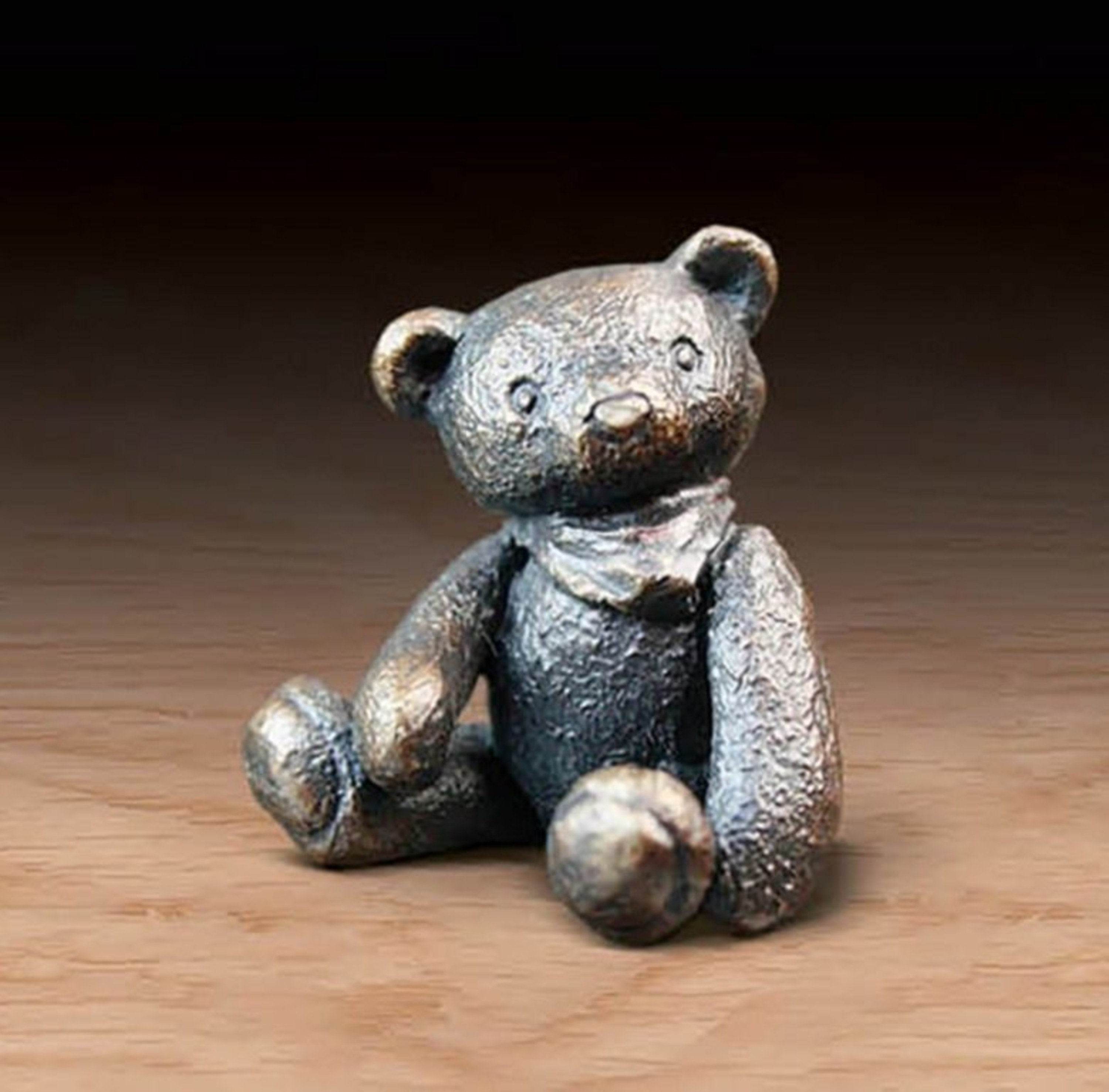 Penny Bear Welcome to the World Michael Simpson Bronze Ornament Decor Home Newborn Gift