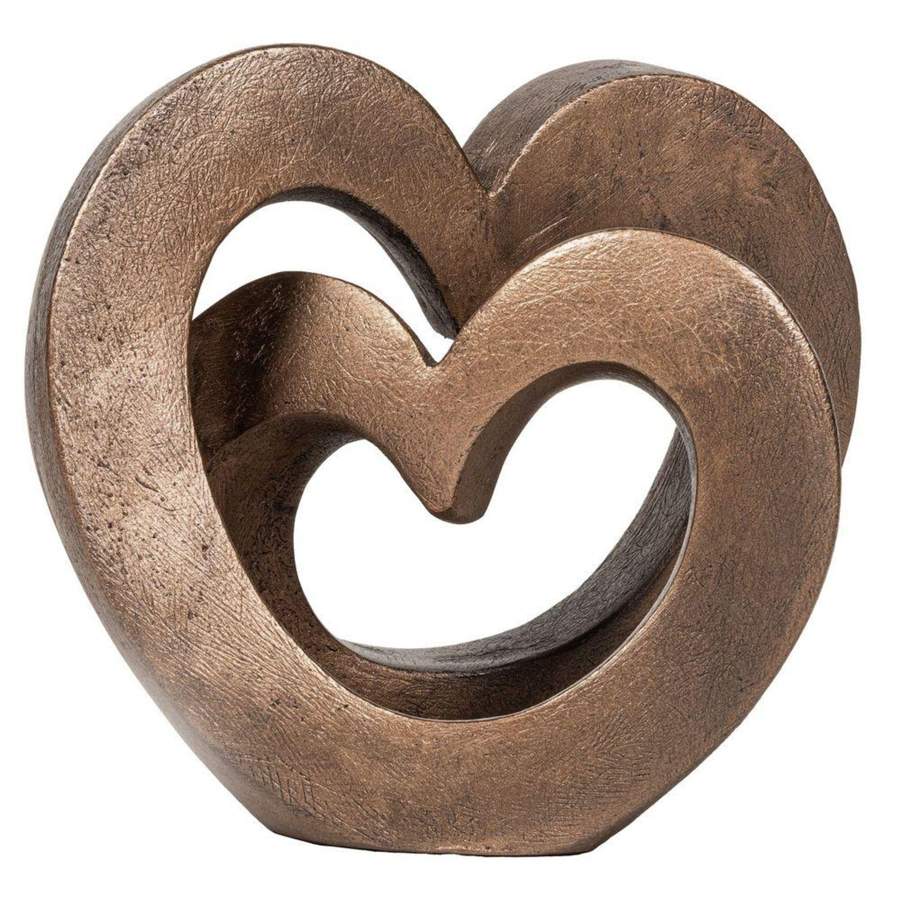 Love Hearts Contemporary Bronze Sculpture (Adrian Tinsley) Wedding Gift