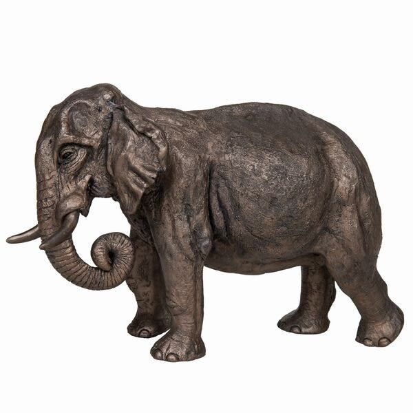 Raja - Indian Elephant sculpture Birthday gift Fireplace decor