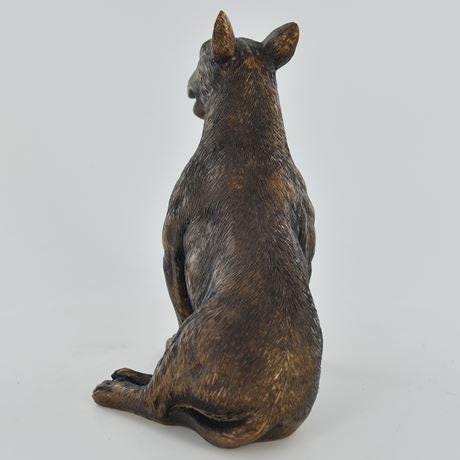 Bull Terrier Bronze effect sculpture, Shelf decor, Birthday gift