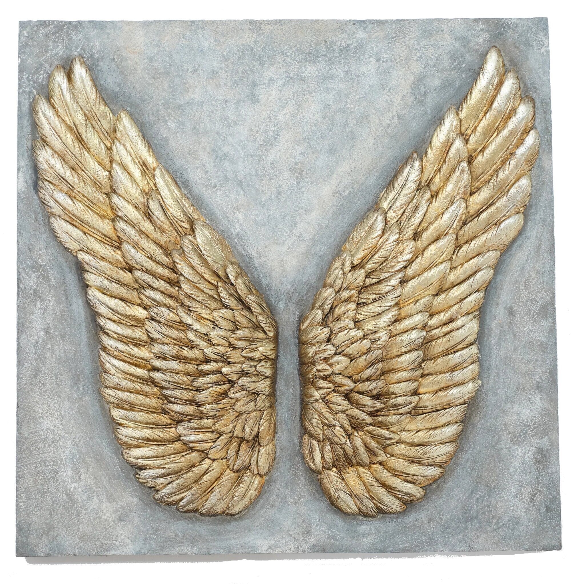 Gold Angel Wing Plaque Wall decor Anniversary gift
