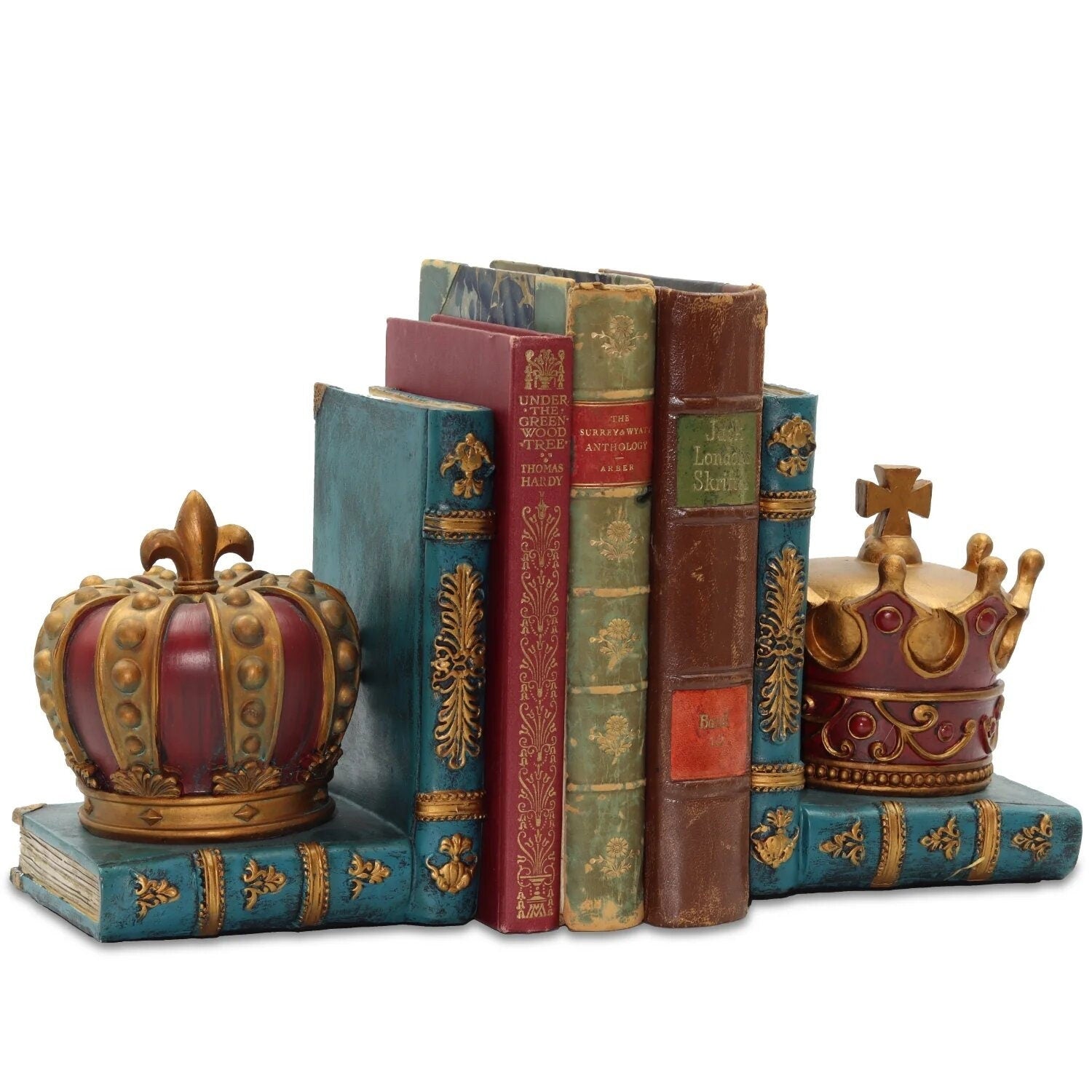 Crown Bookends shelf decor birthday gifts