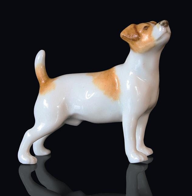 Jack Russell Hand Painted Fine Bone China Miniature Figurine Home decor Anniversary gift